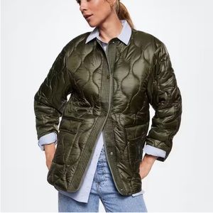 NWT Mango Oversized Quilted Jacket